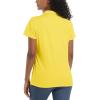 imageTACVASEN Womens Polo Shirts UPF 50 Sun Protection Golf Shirt Short Sleeve Quick Dry 3Button Collared Tops LightweightYellow