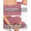 imageTACVASEN Womens Hiking Pants Cargo Capris Lightweight Water Resistant Quick Dry Casual Joggers Outdoor Zipper PocketsGrey Pink