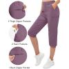 imageTACVASEN Womens Hiking Pants Cargo Capris Lightweight Water Resistant Quick Dry Casual Joggers Outdoor Zipper PocketsLotus Root Pink