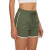 imageTACVASEN Womens Hiking Shorts with Pockets Quick Dry Lightweight Outdoor Running Shorts Breathable Active SportsAgreen
