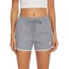imageTACVASEN Womens Hiking Shorts with Pockets Quick Dry Lightweight Outdoor Running Shorts Breathable Active SportsLight Gray