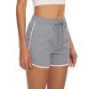 imageTACVASEN Womens Hiking Shorts with Pockets Quick Dry Lightweight Outdoor Running Shorts Breathable Active SportsLight Gray