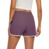 imageTACVASEN Womens Hiking Shorts with Pockets Quick Dry Lightweight Outdoor Running Shorts Breathable Active SportsPurple Red