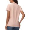 imageTACVASEN Womens Polo Shirts V Neck Short Sleeve Collared Golf Shirt Wicking Lightweight Casual Polos TopsLight Gray