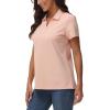 imageTACVASEN Womens Polo Shirts V Neck Short Sleeve Collared Golf Shirt Wicking Lightweight Casual Polos TopsLight Gray