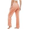 imageTACVASEN Womens Velour Pants Soft Velvet Sweatpants Warm Straight Leg Athletic Track Casual Lounge Joggers with PocketsApricot