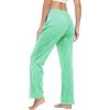 imageTACVASEN Womens Velour Pants Soft Velvet Sweatpants Warm Straight Leg Athletic Track Casual Lounge Joggers with PocketsMint Green