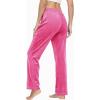 imageTACVASEN Womens Velour Pants Soft Velvet Sweatpants Warm Straight Leg Athletic Track Casual Lounge Joggers with PocketsRose Red