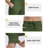 imageTACVASEN Womens Cotton Joggers Athletic Sweatpants with Pockets Soft Lounge Pants Lightweight Track Pants Casual YogaArmy Green