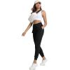 imageTACVASEN Womens Cotton Joggers Athletic Sweatpants with Pockets Soft Lounge Pants Lightweight Track Pants Casual YogaBlack