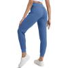 imageTACVASEN Womens Cotton Joggers Athletic Sweatpants with Pockets Soft Lounge Pants Lightweight Track Pants Casual YogaBlue Grey