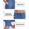 imageTACVASEN Womens Cotton Joggers Athletic Sweatpants with Pockets Soft Lounge Pants Lightweight Track Pants Casual YogaBlue Grey