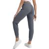imageTACVASEN Womens Cotton Joggers Athletic Sweatpants with Pockets Soft Lounge Pants Lightweight Track Pants Casual YogaDark Grey