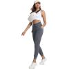 imageTACVASEN Womens Cotton Joggers Athletic Sweatpants with Pockets Soft Lounge Pants Lightweight Track Pants Casual YogaDark Grey