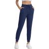imageTACVASEN Womens Cotton Joggers Athletic Sweatpants with Pockets Soft Lounge Pants Lightweight Track Pants Casual YogaNavy