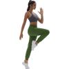 imageTACVASEN Womens Joggers Running Sweatpants with Zipper Pockets Athletic Tapered Pants for WorkoutArmy Green
