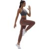 imageTACVASEN Womens Joggers Running Sweatpants with Zipper Pockets Athletic Tapered Pants for WorkoutBrown