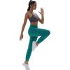 imageTACVASEN Womens Joggers Running Sweatpants with Zipper Pockets Athletic Tapered Pants for WorkoutEgreen