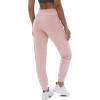 imageTACVASEN Womens Joggers Running Sweatpants with Zipper Pockets Athletic Tapered Pants for WorkoutPink