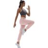imageTACVASEN Womens Joggers Running Sweatpants with Zipper Pockets Athletic Tapered Pants for WorkoutPink