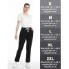 imageTACVASEN Womens Sherpa Lined Sweatpants Warm Fleece Lined Pants Soft Cotton Winter Thermal Pants with Pockets AthleticBlack