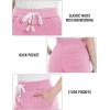 imageTACVASEN Womens Sherpa Lined Sweatpants Warm Fleece Lined Pants Soft Cotton Winter Thermal Pants with Pockets AthleticPink