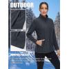 imageTACVASEN Womens Full Zip Fleece Jacket Lightweight Jacket Womens Winter Warm Coats with 2 Zipper PocketsBlack