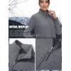 imageTACVASEN Womens Full Zip Fleece Jacket Lightweight Jacket Womens Winter Warm Coats with 2 Zipper PocketsDark Grey