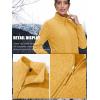 imageTACVASEN Womens Full Zip Fleece Jacket Lightweight Jacket Womens Winter Warm Coats with 2 Zipper PocketsGinger