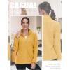 imageTACVASEN Womens Full Zip Fleece Jacket Lightweight Jacket Womens Winter Warm Coats with 2 Zipper PocketsGinger