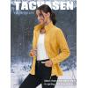 imageTACVASEN Womens Full Zip Fleece Jacket Lightweight Jacket Womens Winter Warm Coats with 2 Zipper PocketsGinger