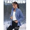 imageTACVASEN Womens Full Zip Fleece Jacket Lightweight Jacket Womens Winter Warm Coats with 2 Zipper PocketsGrey Blue
