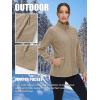 imageTACVASEN Womens Full Zip Fleece Jacket Lightweight Jacket Womens Winter Warm Coats with 2 Zipper PocketsKhaki