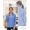 imageTACVASEN Womens Full Zip Fleece Jacket Lightweight Jacket Womens Winter Warm Coats with 2 Zipper PocketsLight Blue