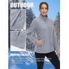 imageTACVASEN Womens Full Zip Fleece Jacket Lightweight Jacket Womens Winter Warm Coats with 2 Zipper PocketsLight Grey