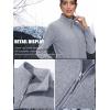 imageTACVASEN Womens Full Zip Fleece Jacket Lightweight Jacket Womens Winter Warm Coats with 2 Zipper PocketsLight Grey