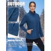 imageTACVASEN Womens Full Zip Fleece Jacket Lightweight Jacket Womens Winter Warm Coats with 2 Zipper PocketsMedium Blue