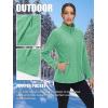 imageTACVASEN Womens Full Zip Fleece Jacket Lightweight Jacket Womens Winter Warm Coats with 2 Zipper PocketsMint Green