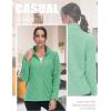 imageTACVASEN Womens Full Zip Fleece Jacket Lightweight Jacket Womens Winter Warm Coats with 2 Zipper PocketsMint Green