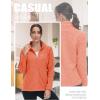 imageTACVASEN Womens Full Zip Fleece Jacket Lightweight Jacket Womens Winter Warm Coats with 2 Zipper PocketsOrange