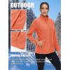 imageTACVASEN Womens Full Zip Fleece Jacket Lightweight Jacket Womens Winter Warm Coats with 2 Zipper PocketsOrange