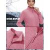 imageTACVASEN Womens Full Zip Fleece Jacket Lightweight Jacket Womens Winter Warm Coats with 2 Zipper PocketsPink