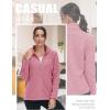 imageTACVASEN Womens Full Zip Fleece Jacket Lightweight Jacket Womens Winter Warm Coats with 2 Zipper PocketsPink