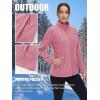 imageTACVASEN Womens Full Zip Fleece Jacket Lightweight Jacket Womens Winter Warm Coats with 2 Zipper PocketsPink