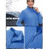 imageTACVASEN Womens Full Zip Fleece Jacket Lightweight Jacket Womens Winter Warm Coats with 2 Zipper PocketsSea Blue