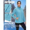 imageTACVASEN Womens Full Zip Fleece Jacket Lightweight Jacket Womens Winter Warm Coats with 2 Zipper PocketsWater Blue