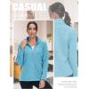 imageTACVASEN Womens Full Zip Fleece Jacket Lightweight Jacket Womens Winter Warm Coats with 2 Zipper PocketsWater Blue