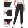 imageTACVASEN Womens Hiking Pants Lightweight Joggers with Pockets Quick Dry Athletic Pants Water Resistant Travel OutdoorBlack