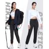 imageTACVASEN Womens Hiking Pants Lightweight Joggers with Pockets Quick Dry Athletic Pants Water Resistant Travel OutdoorBlack