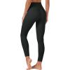 imageTACVASEN Womens Leggings with Pockets Tummy Control Workout High Waisted Athletic Buttery Soft Yoga Ankle Pants 25Black